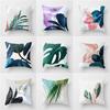 Декоративная наволочка с рисунком листьев в стиле Ins для гостиной, спальни, квадратная подушка, наволочка