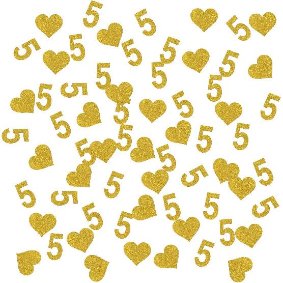 INNORU Number 20 Confetti Gold Glitter, Happy 20th Birthday Table Confetti, Twenty Years Paper Scatter, 20th Anniversary Cheers to 20 Years Party