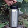 Lixada 1050ml Stainless Steel Water Bottle Leak Proof Sports Bottle with 750ml Hanging Pot for