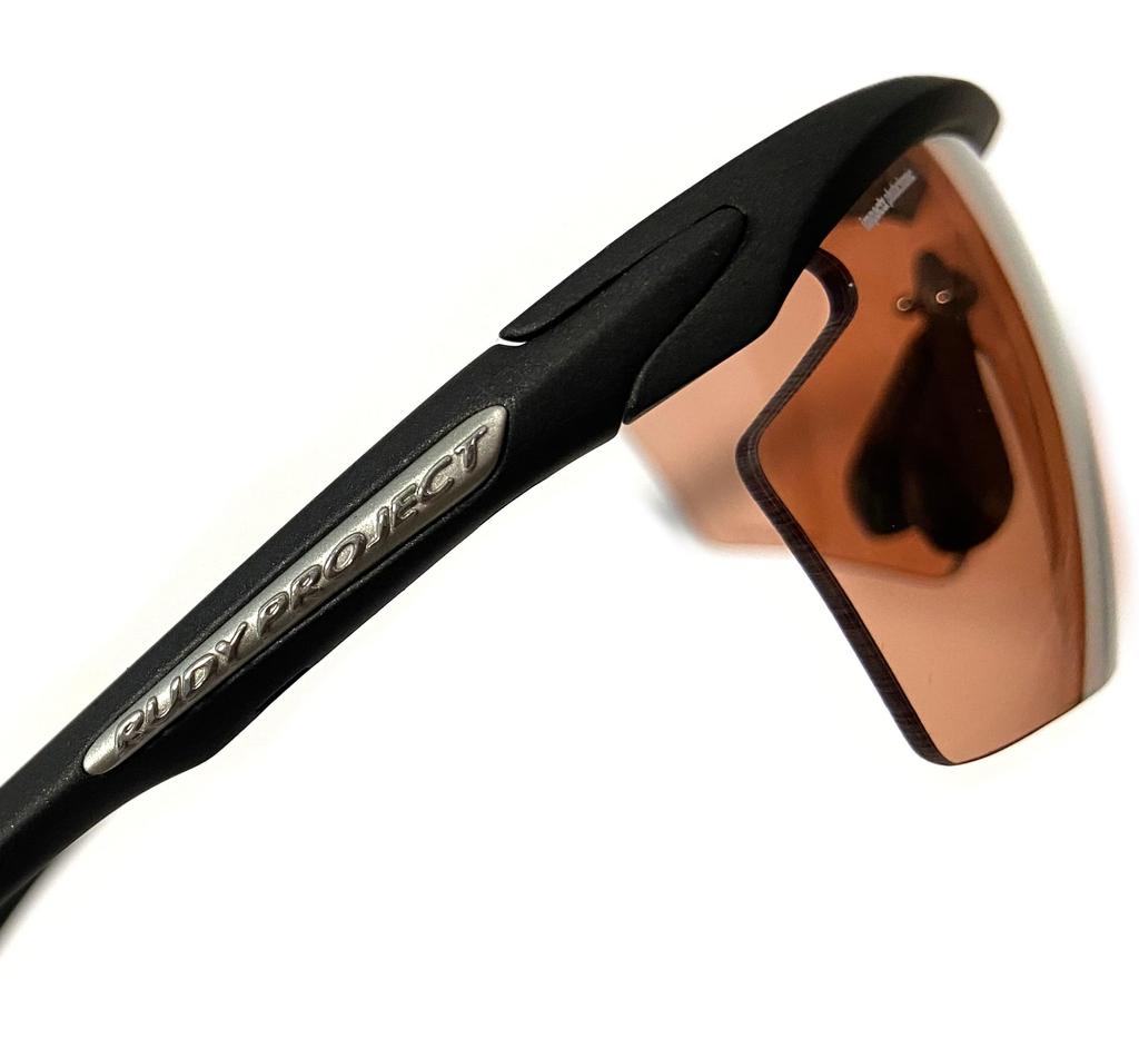 RUDY PROJECT Road Bike Sports Sunglasses with Single Wide Field of Genetic Black Photochromic Red for Outdoor and Jogging Lens, View, Frame, Lens,