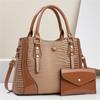 New Designer 2 Piece Set Handbags Luxury Leather Women Bag Large Capaity Lady Shoulder Bag Fashon Female Crossbody Bag