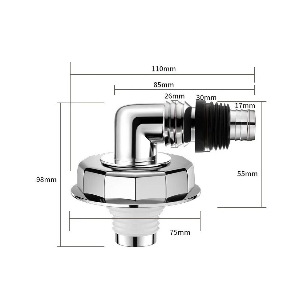 Useful Washing Machine Floor Drain Joint Special Dishwasher Sewer Pipe Connector Universal Double Purpose Hose Adapter