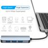 Концентратор типа C к USB-концентратору Док-станция 4-в-1 USB3.0 5 Гбит/с и 3 порта USB2.0 4 порта Сверхтонкий USB-разветвитель