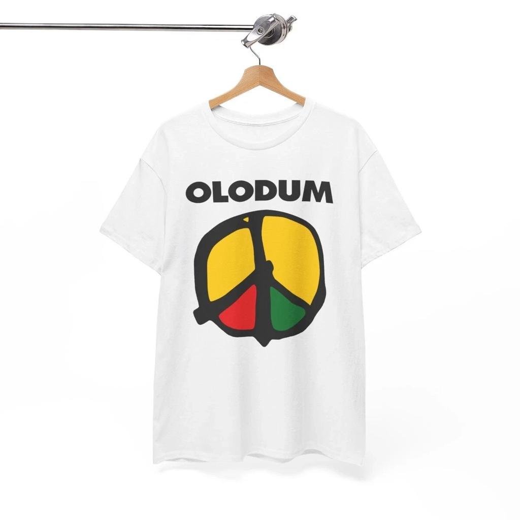 Футболка Olodum, Ретро Белая Унисекс с Графикой, Унисекс футболка