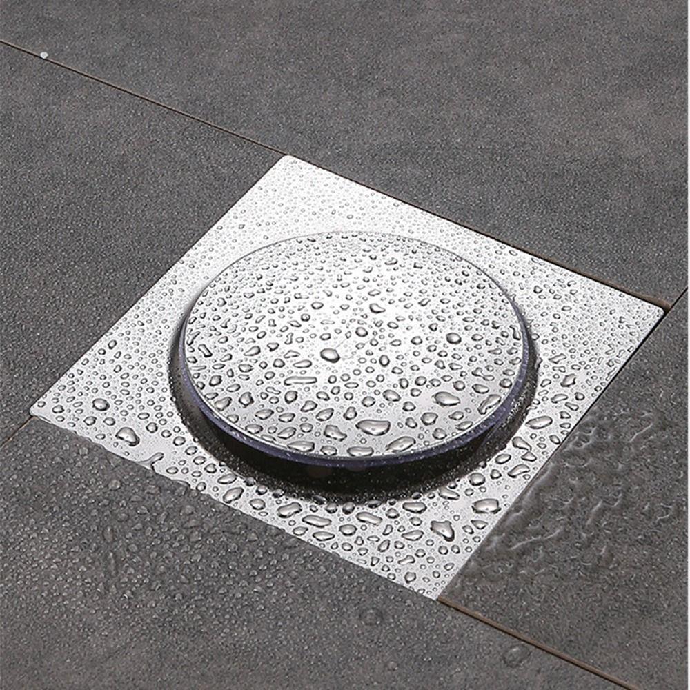 Press Type Bathroom Hair Strainer Rust-proof Pop-up Drain Filter Square Shower Drain  Laundry Floor