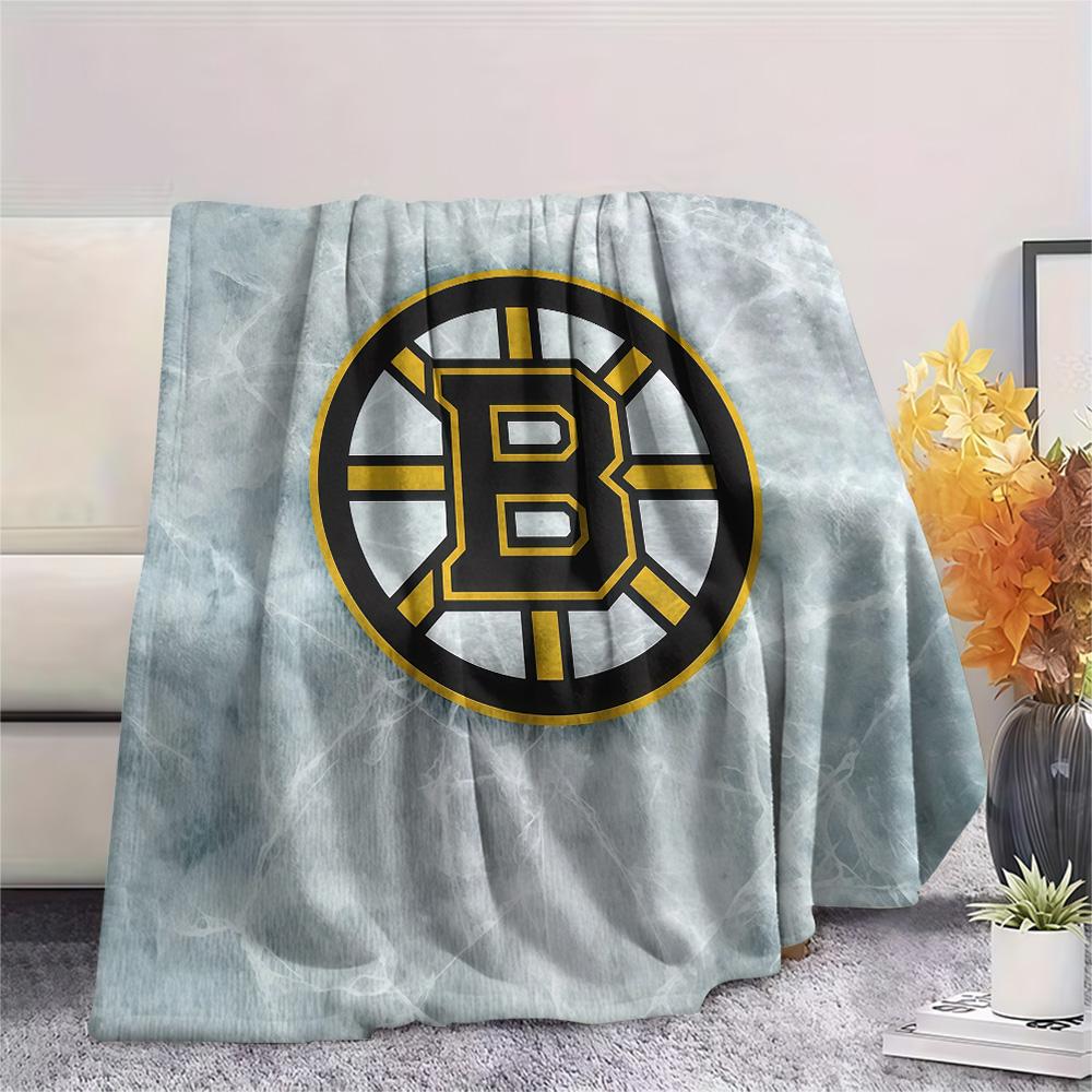 Boston Bruins2 Flannel Blanket, High quality Comfortable for All Seasons, Home Decor, Warmth and Comfort