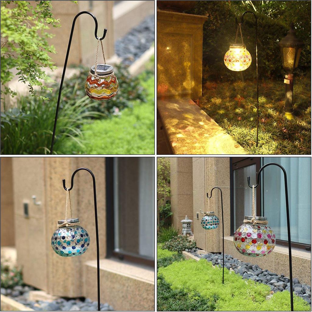 Garden Plants Shepherds Hooks Outdoor Use Tall Pole With Five-legged Iron Hook