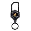 [Тонарино Сиппо] брелок-рулетка, ключница-рулетка, сильный магнитный карабин (черный)