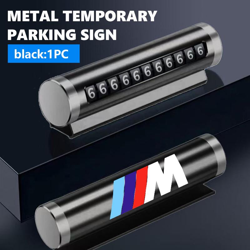Car Phone Number Plate Temporary Parking Stickers Rotate Park Stop For BMW M F10 F20 F30 F40 F15 F25 F26 F31 F49 E62 E83 E84 kycp51