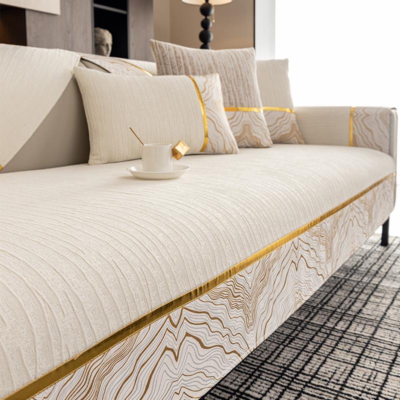 Autumn Home Non-slip Patchwork Sofa Cushion Couch Sofa Covers Mat Chenille Slipcover Funda Sofa Mat