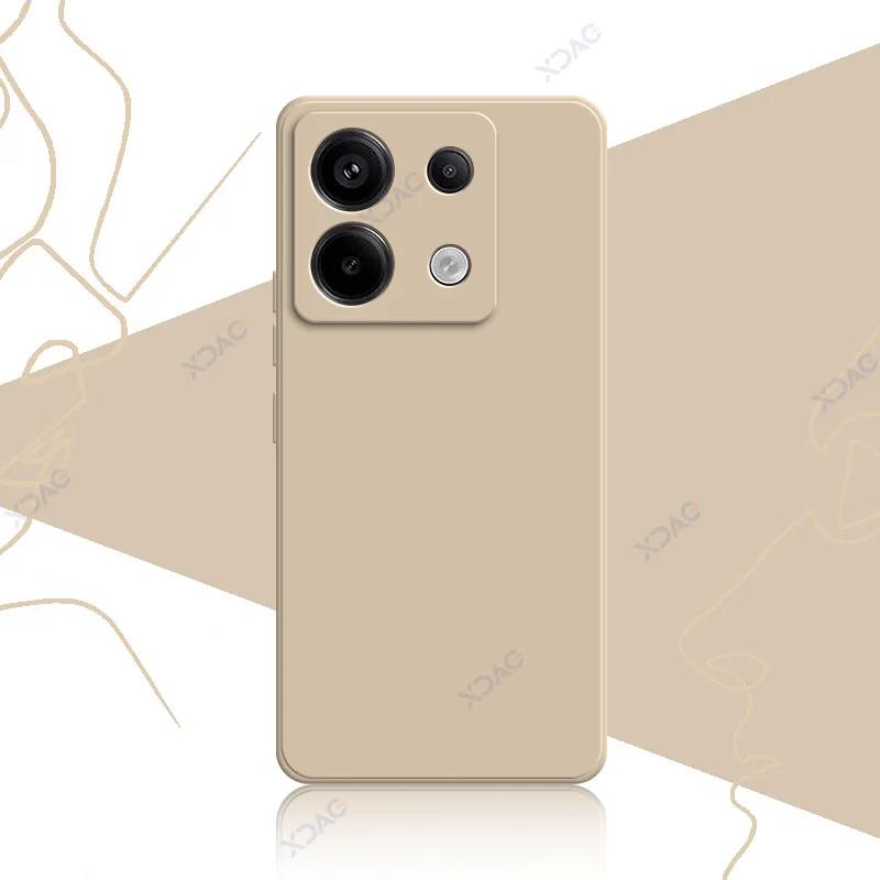 Милые квадратные жидкие силиконовые чехлы для Xiaomi POCO X6 Pro Neo 5G роскошные мягкие чехлы для телефонов POCOX6 X6Pro X6Neo Coque