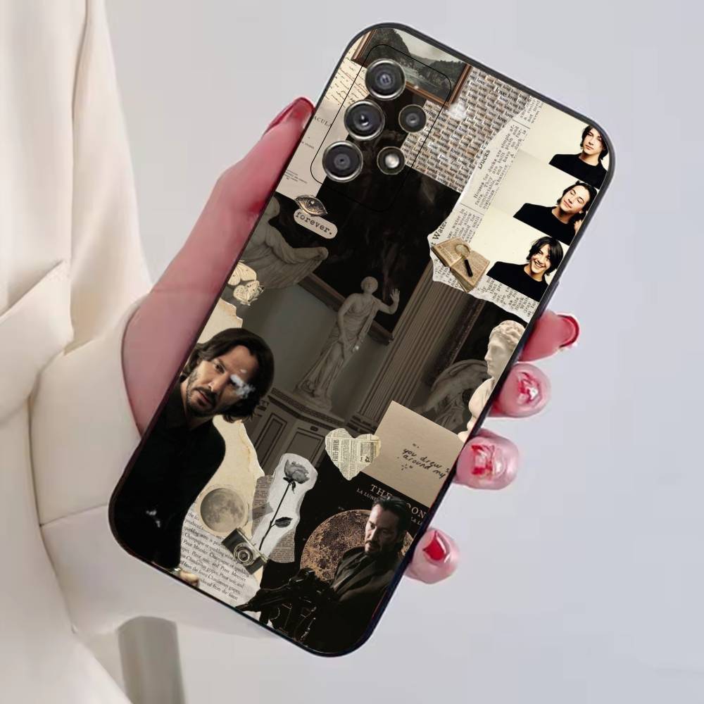 John Wick Keanu R-Reeves Phone Case Black Silicone Soft For Samsung S25,S24,S21,S22,S23,S30,Ultra,S20,Plus,Fe,Lite