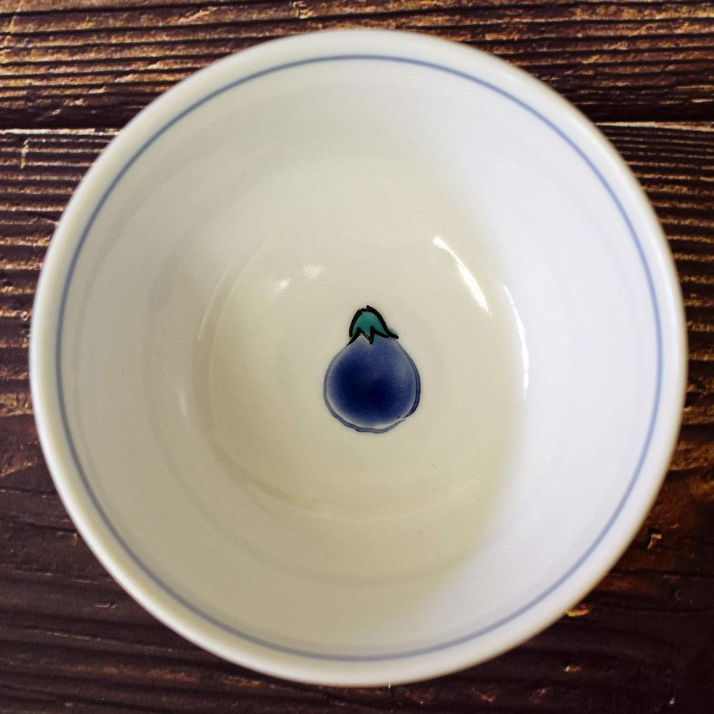 Washa No Kura Tea Bowl Stylish Kutani Ware Rice Bowl Colored Eggplant Ceramic Brand Japanese Tableware Birthday Gift