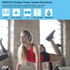 KIMAFUN 2.4G Wireless Headset Microphone Waterproof Sweatproof Mic for Fitness Coach Yoga Dance Teacher School Classroom Speaker