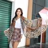 Fashion Chiffon Leopard Print Design Women Silk Scarf Shawl Elegant Headscarf Bandage Hijabs Muslim Wrap Scarves