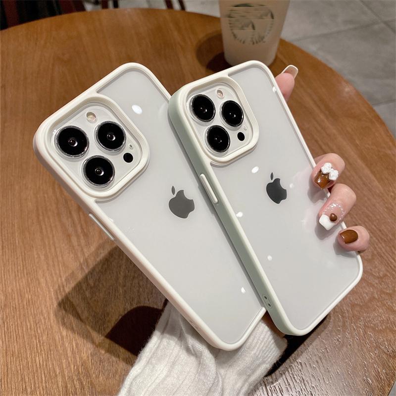 Прозрачный акриловый чехол для телефона для Iphone 13 Pro Max 12 11 Pro, силиконовый противоударный бампер, задняя крышка для Iphone Xs Max Xr 7plus