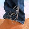 Punk Tassel Brooch Love Butterfly Chain Paper Clip Multi Element Retro Pants Chain Cool Hip-Hop Gothic Brooches Accessories