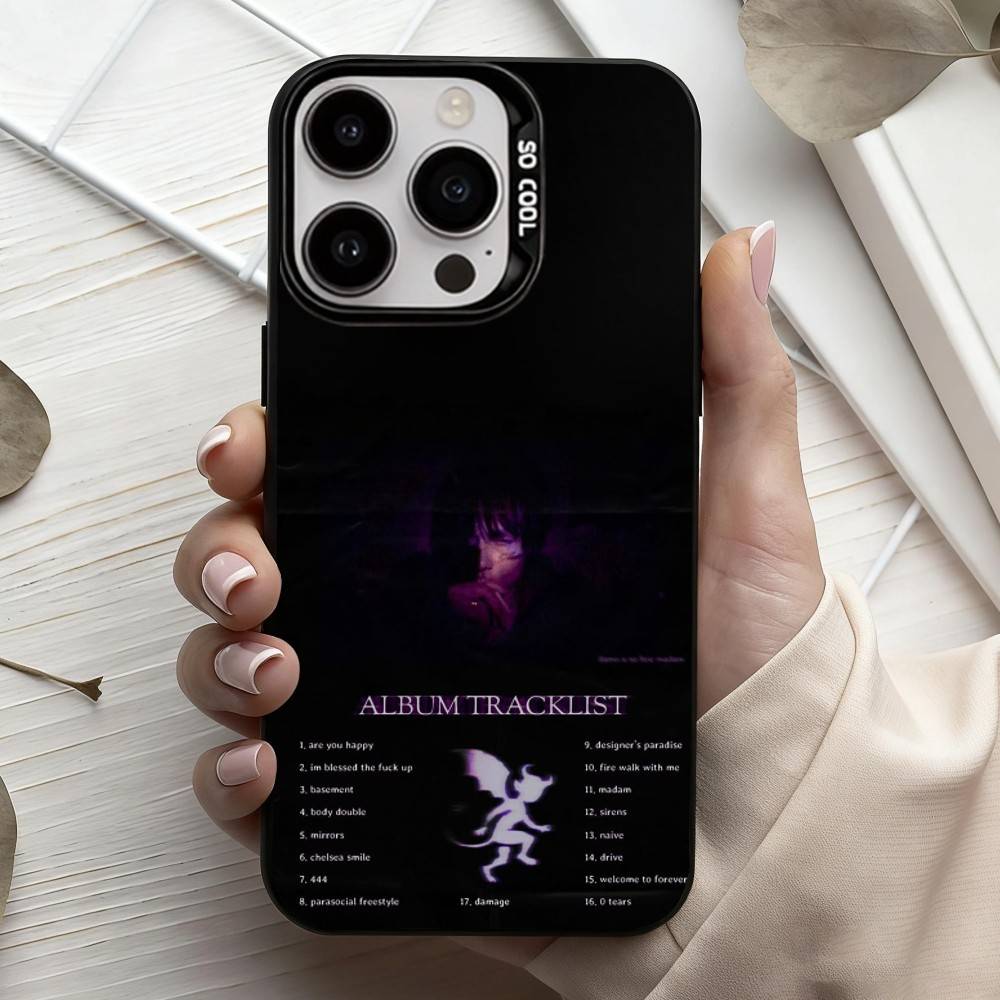 Чехол для телефона Singer K-Kai A-Angel d-Damage Для iPhone17,16,15,14,13,12,11 Plus,Pro Max Черный Конфетный серебристый чехол для телефона