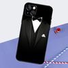 Suit and Tie Phone Case For iPhone 16 Pro Max 12 13 Mini 11 14 15 Pro Max XR 15 16 Plus 16e Back Cover