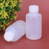 10Pcs 50ml Scale Bottles Clear with Cap Plastic Empty Medicine Container for Home