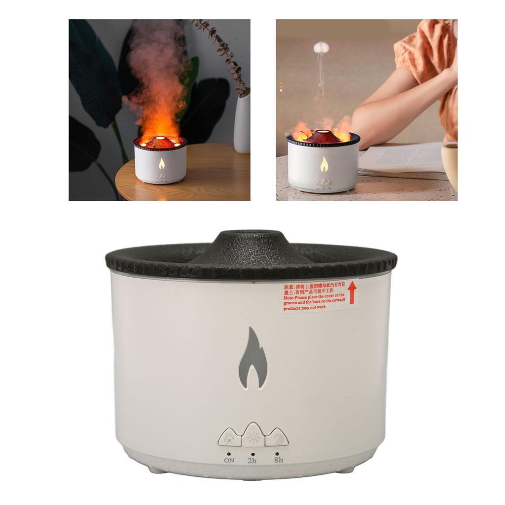 Пламя диффузор пульт дистанционного управления автоматическое выключение 2ч 8ч таймер безопасный настольный увлажнитель для офиса семьи