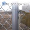 100 шт. оцинкованных зажимов для проволоки для забора, простая установка, надежные металлические зажимы для столбов забора для любителей делать все своими руками