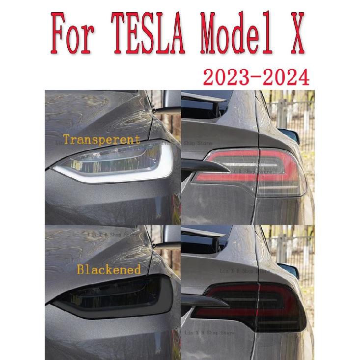 Для TESLA Model X 2024 Автомобильный Внешний Вид Фара Защита от Царапин Передняя Фара Тонировка Защитная Пленка TPU Аксессуары для Ремонта