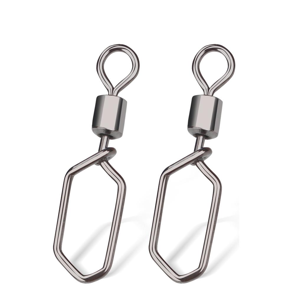 Устойчивые рыболовные принадлежности Соединитель для рыболовной лески Крючок Защелка Вертлюжки Интерлок Защелка