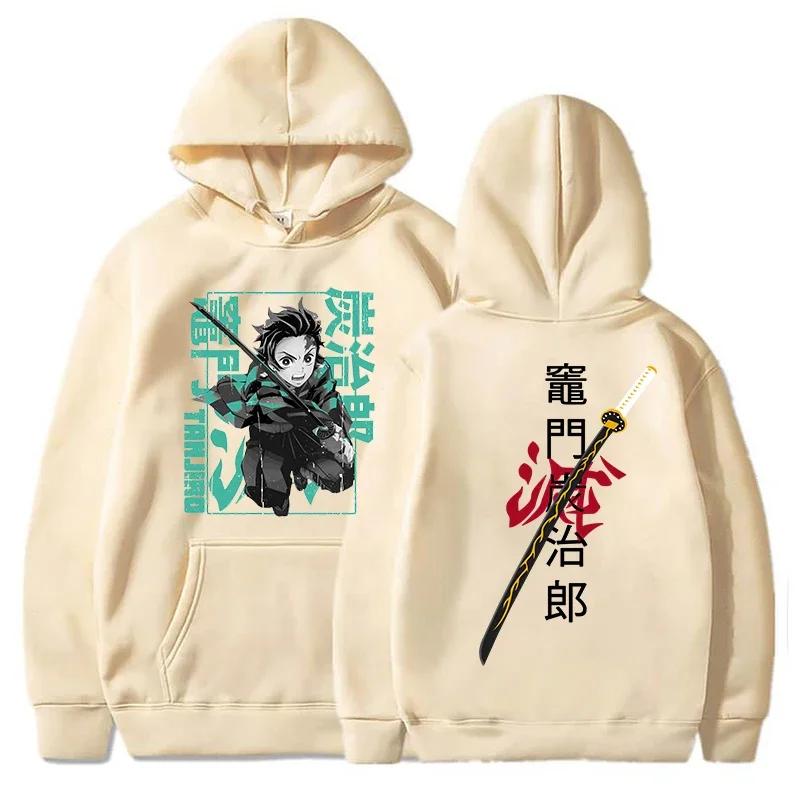 Kamado Tanjirou Demon Slayer Printed Hoodie Anime Graphic Sweatshirt Women Men Casual Tops Long Sleeve Hooded Pullover