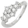 NON BRAND Diamond 0.51ct Curved RingRing Ring Pt900/diamond #8(JP Size) Array