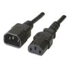 Câble D'extension D'alimentation - EWENT - Ec1913 - VDE C14-C13 - Mâle/Femelle - 1,8M Noir