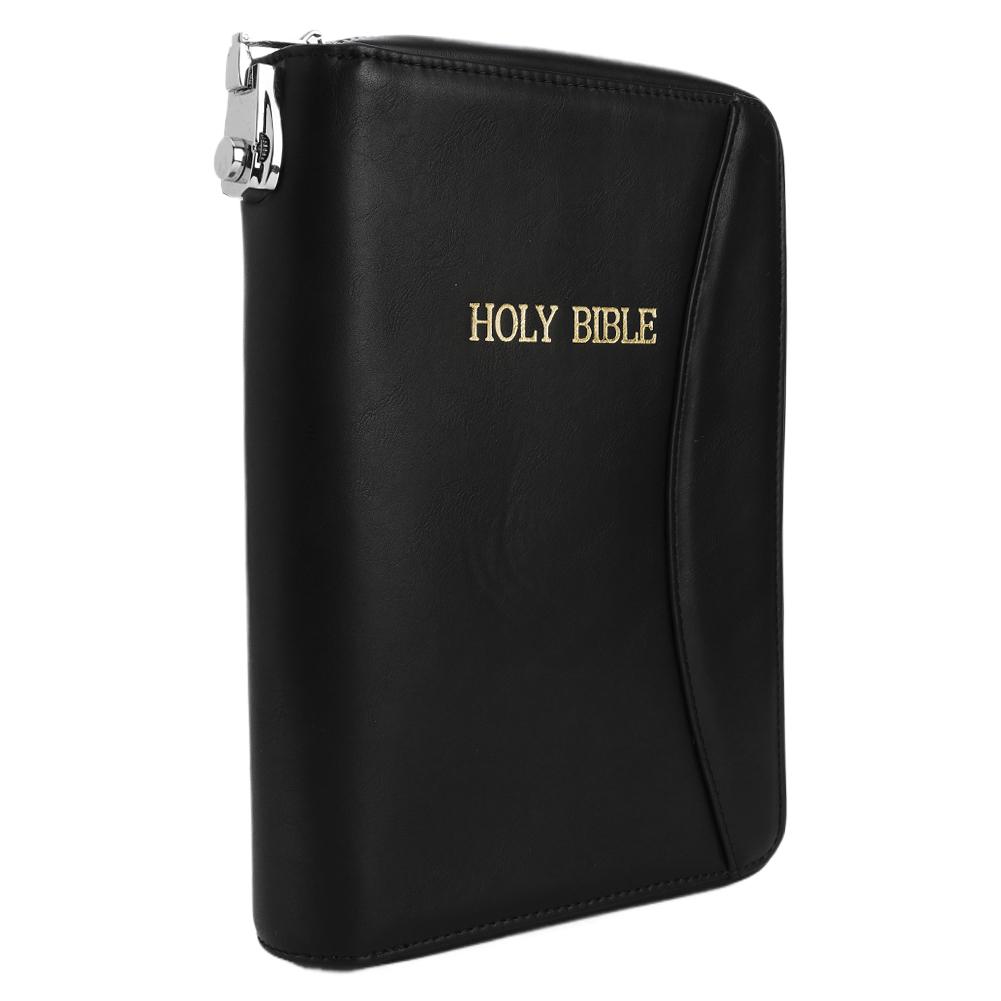 Lockable Soft Pistols Case Holy Bible Leather Gun Bags Tactical Pistol Holster for Glocks&Small Handguns Storage
