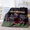 Messi 82 Customize Text Blanket Throw Customizable Blanket Ultra-Soft Throw For Office Chair Livingroom Couch Living Room All-Season Use