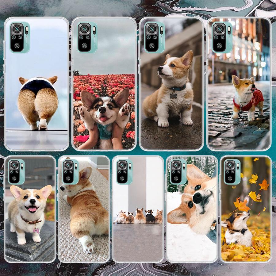 Милые Прекрасные Собаки Корги Мягкий Чехол Для Телефона Для Xiaomi Redmi Note 12 12S 13 14 11 11S 10 Pro 10S 11T 11E Plus 14Pro Чехол С Рисунком Не