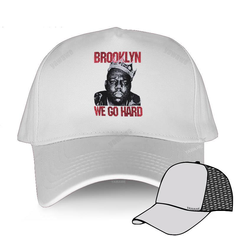 Бейсболка весна-лето однотонная шляпа от солнца NOTORIOUS BIG - GO HARD BROOKLYN BIGGIE SMALLS RAP унисекс хлопковая кепка Snapback для подростков