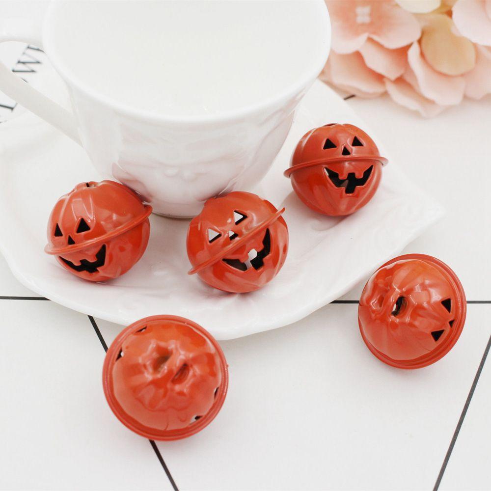 Pumpkin Head Shape Wind Chime Material Ghost Face Metal Bell Kid Gift Pumpkin Bells Halloween Decor