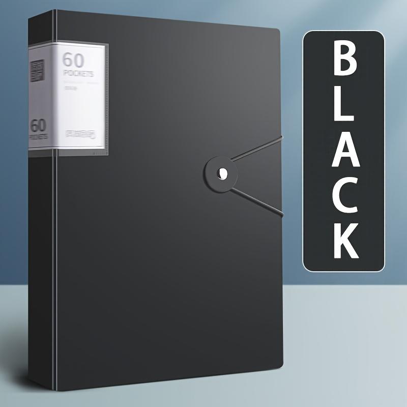 Папка-файл А4 с 60 карманами, Подходит для документов и бумаг формата А4, Материал ПП, Водонепроницаемая, Легко хранить и организовывать, Идеально для хранения файлов