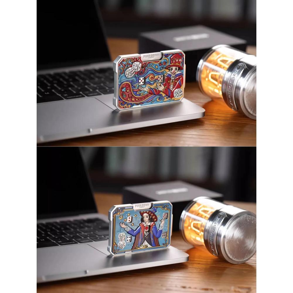 Металлическая карта 2/5-луночная Игра в кости EDC Игрушка Игрушка для снятия напряжения рукой Мальчик Снятие стресса Подарок на день рождения Портативная Кости Игровой реквизит для вечеринки