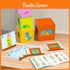 Wooden Educational Stacking Blocks Set For Toddlers With Geometric Shapes And Cognitive Play