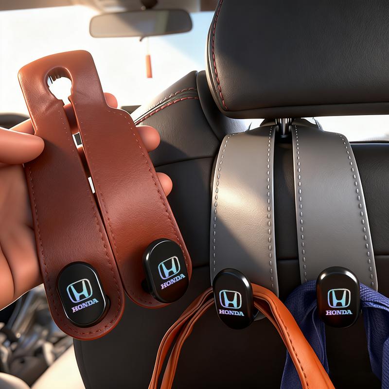 WGLRK1 Honda Car Seat Backrest Rubber Hook Storage Tools For Honda Civic Fit Jazz Accord Pilot CRV Odyssey Passport City Shuttle HRV
