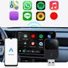 Беспроводной AI-бокс Android Auto & CarPlay, совместимый с Bluetooth 5.2, Wi-Fi, USB-C/USB, голосовое управление для проводного CarPlay и Android Auto автомобилей