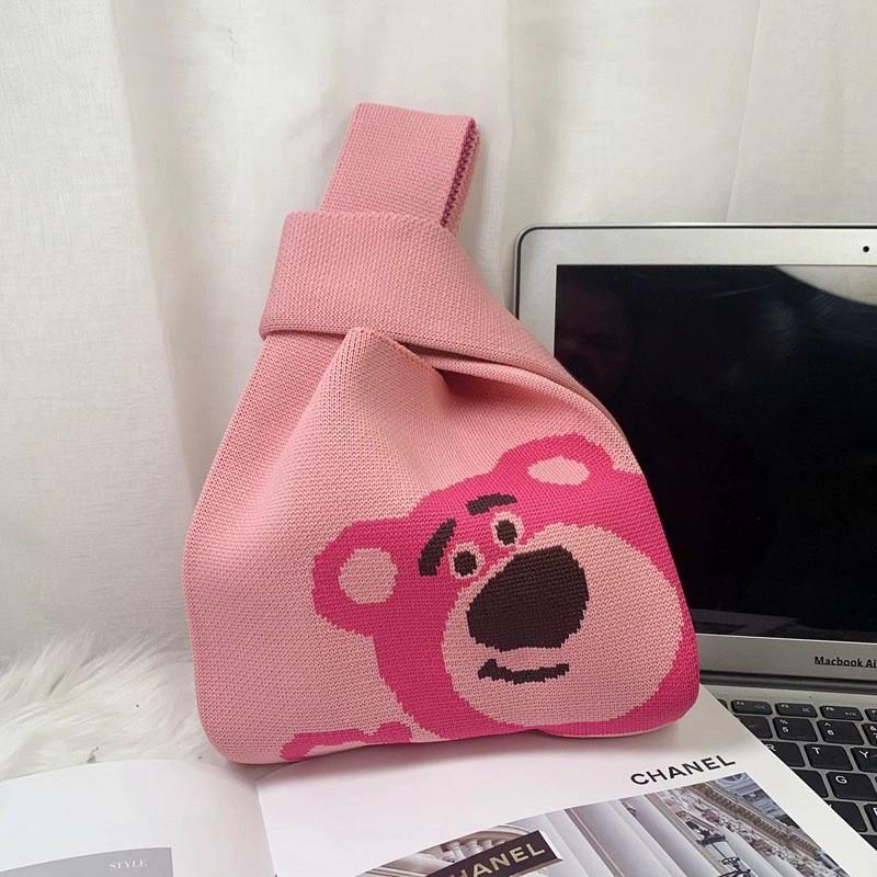 Женская толстая вязаная плетеная сумка-тоут - Подарочная и сувенирная сумочка