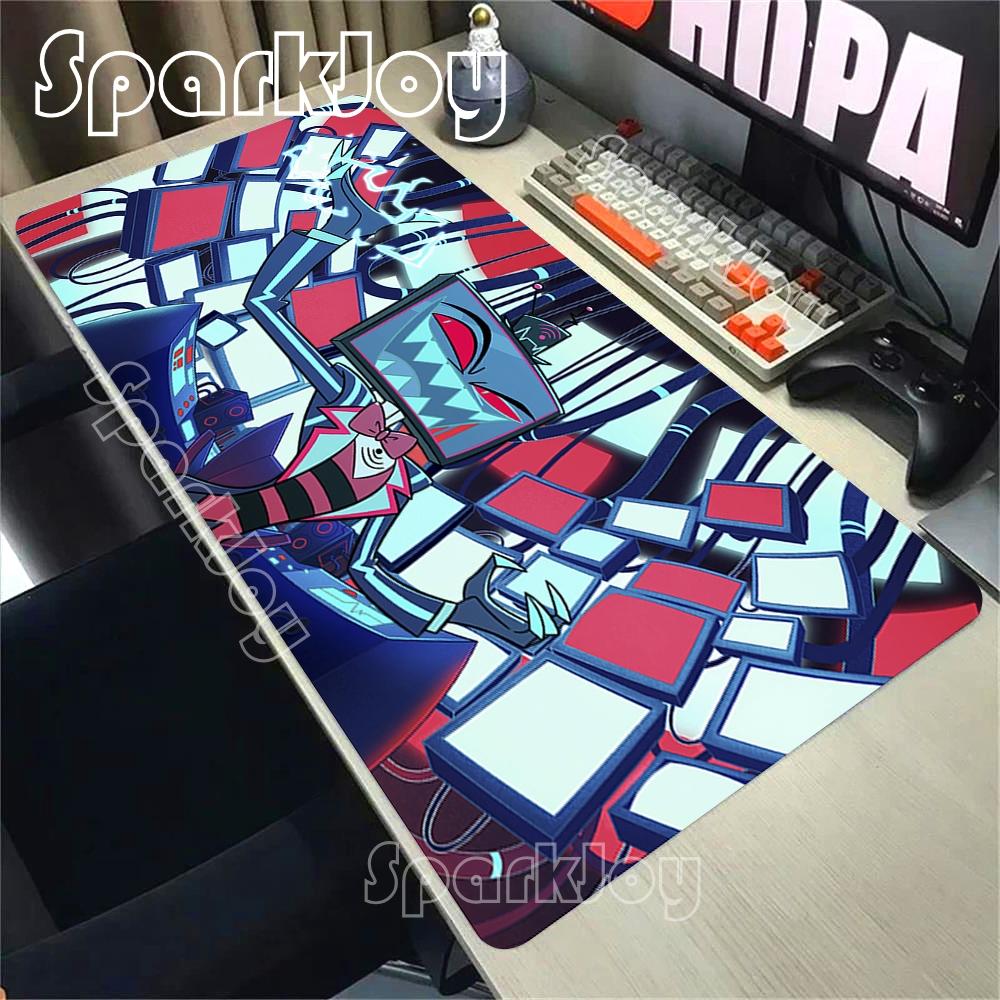 Gamer Mousepad Hazbins Hotels Cartoon New Mouse Pad Natural Rubber Soft Mouse Mat Big Deskmat Office Accessories Large Pc Mats