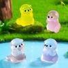 10/20Pcs Luminous Mini Resin Marine Animals Glow In The Dark Cute Sea Otter Animals Small Miniature River Otter Figures For Diy
