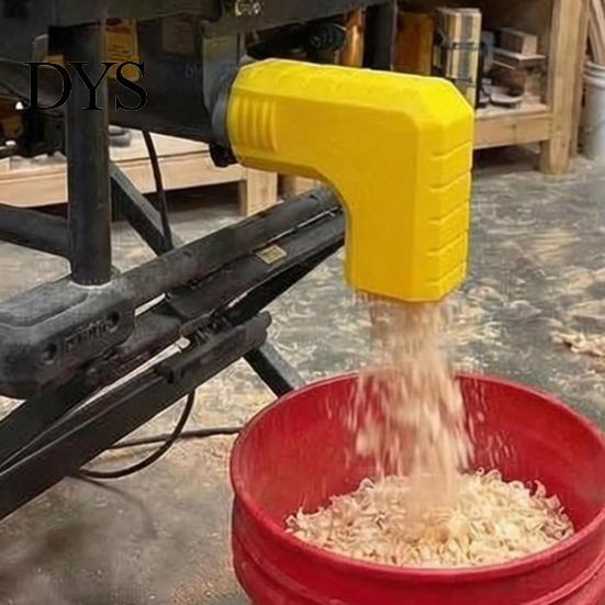 Quick Install Dust Collection Port Adapter for DWE7485 Slim Table Saw Snap-On Hook Clean Work Environment Tool Up Design Tool-Free Installation