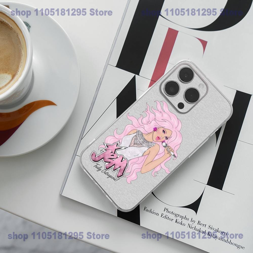Чехол для телефона J-Jem And The Holograms для iPhone 17 16,15,14,13,12,11 Plus,Pro,Max,XR,Plus,E,Mini Прозрачный чехол