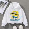 2026 Boy's sports shirt, SpongeBob girl's casual top, children's hooded shirt, long-sleeved cartoon print for autumn and winter