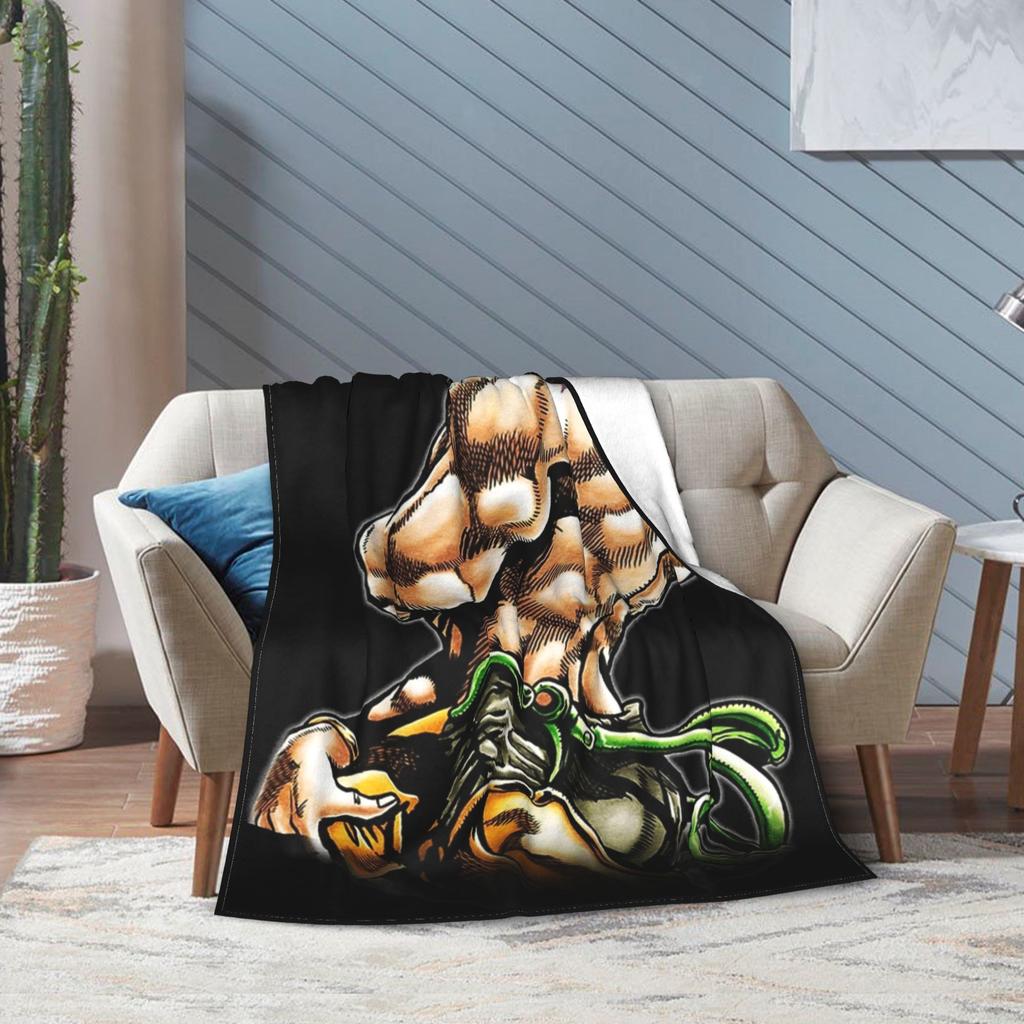 Jojo's Bizarre Adventure Мощный Пользователь Стендов Фланелевое Одеяло Весна Осень Теплое Плед для Кровати Дивана Ковра Кусок