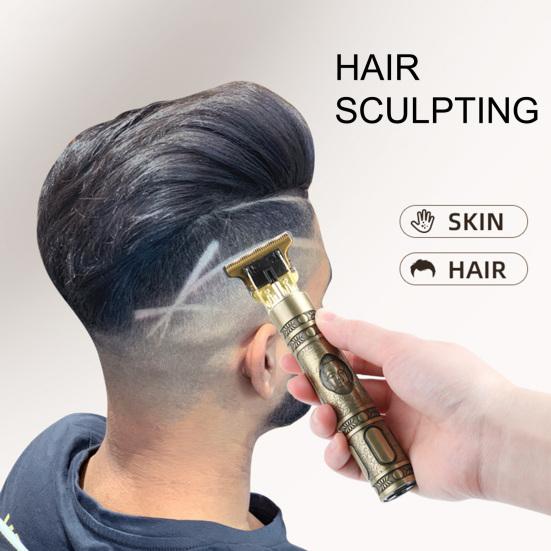 1 комплект для стрижки волос, нержавейка, практичная, с нулевым расстоянием между лезвиями, ретро-бритва, машинка для стрижки волос, триммер для волос