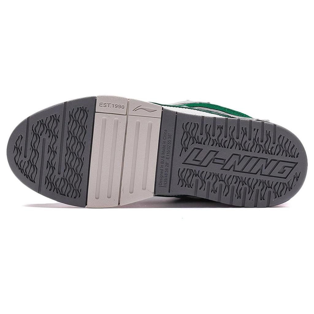 Li Ning We Wo Золотистые модные повседневные нескользящие износостойкие низкие кроссовки для скейтбординга женские кроссовки белые зеленые AECS074-2